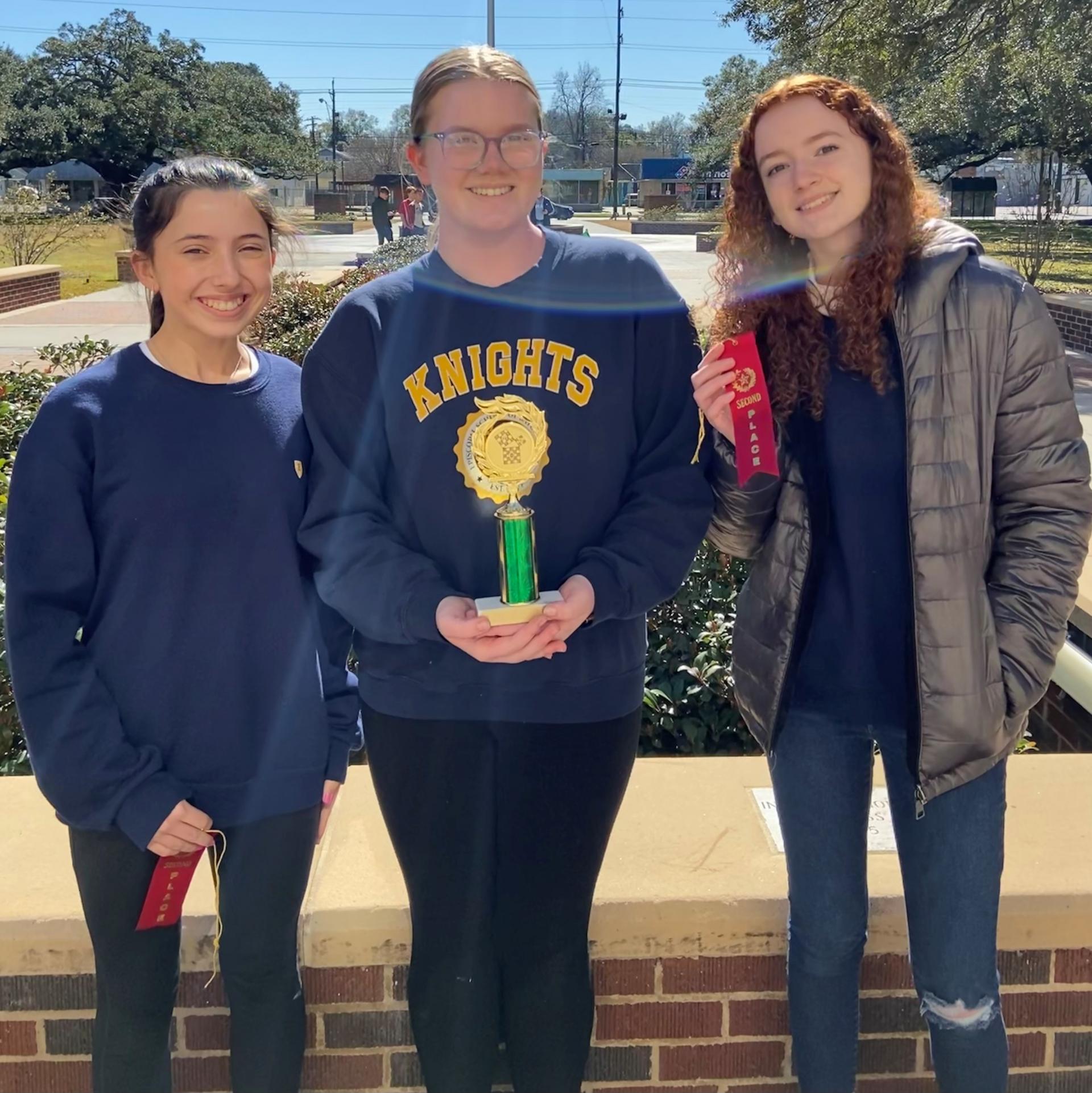 Mu Alpha Theta celebrates success at the Baton Rouge High tournament.